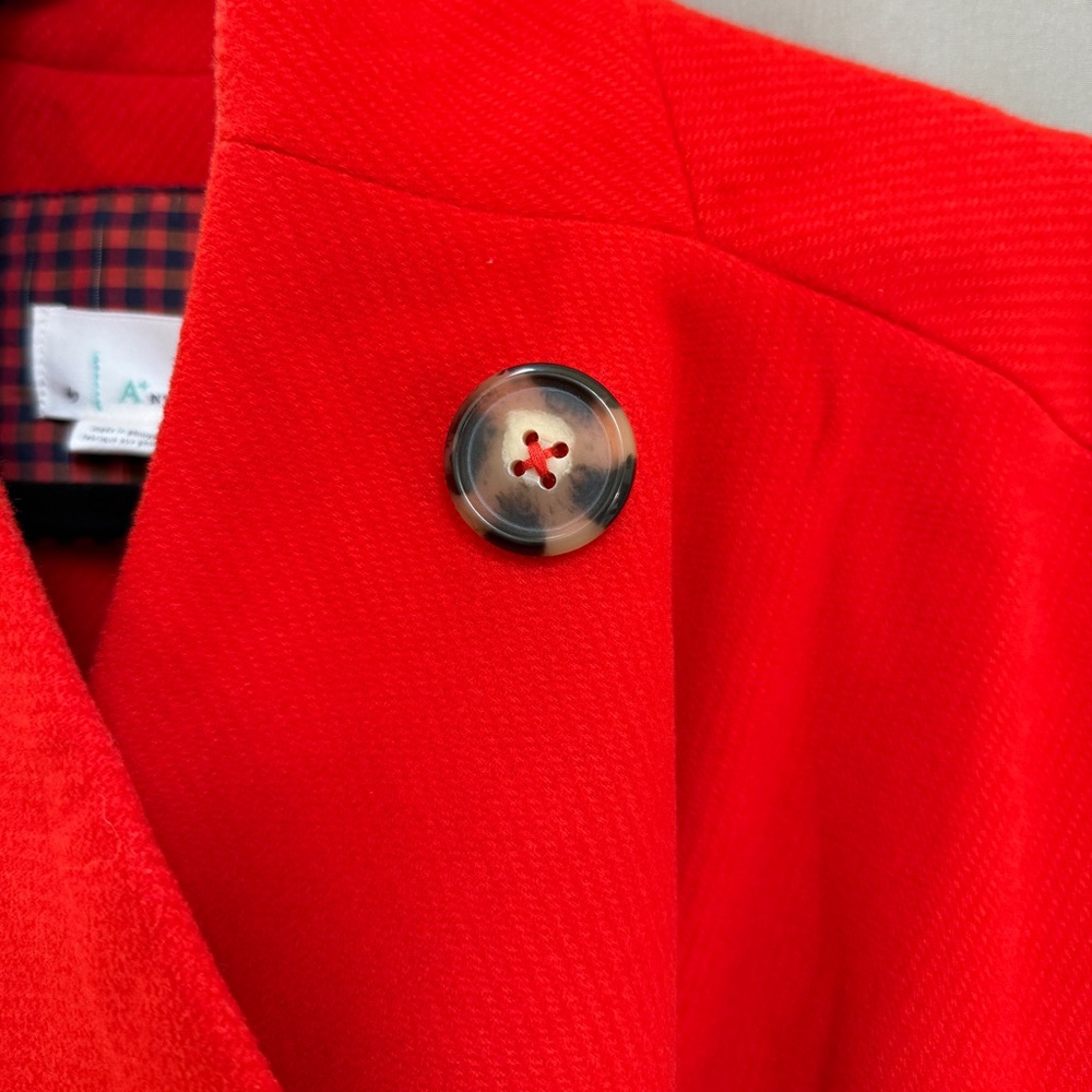 NWT Anthropologie Peacoat Plus Size 1X, Red, Relaxed Fit Oversized Boho Colorful - Picture 12 of 15